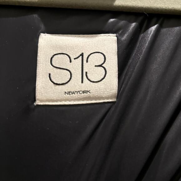 S13 New York army green down puffer coat w/ hot pink faux fur trim hood XL VGUC - Picture 4 of 9